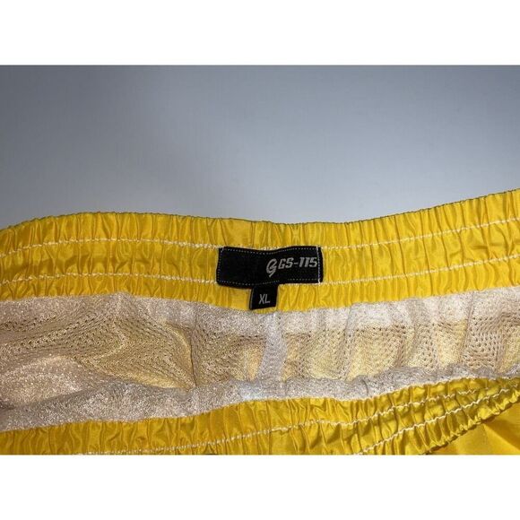 Mens Color Block Athletic Shorts Size XL Blue,Yellow And Pink - Picture 5 of 10